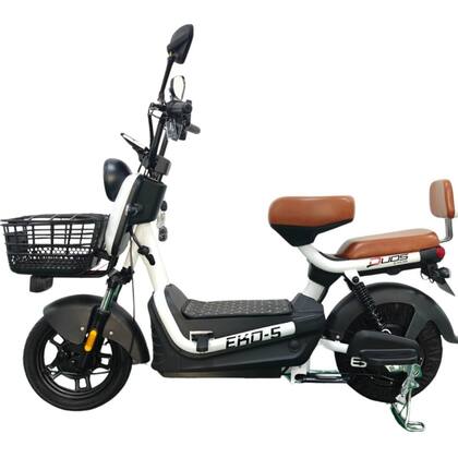 Imagem de Bicicleta Scooter Elétrica 600W Alarme Eko-5 Branca Duos