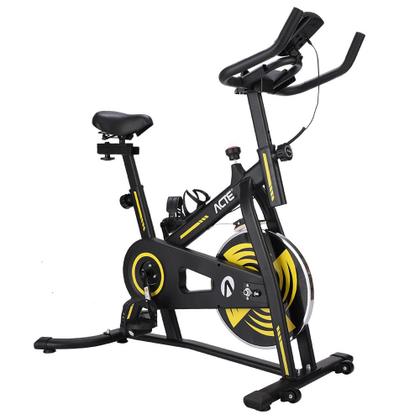 Imagem de Bicicleta Spinning 4.0 Acte Sports E32 Material em Aço Suporta Até 120 kg Preto e Amarelo