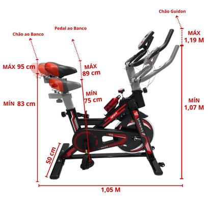 Imagem de Bicicleta Spinning com roda de 8kg   Kxt  KUB-618