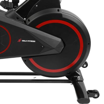 Imagem de Bicicleta Spinning Ergométrica EvoPro Mecânica Roda de Inércia Suporta até 130kg Potência e Desempenho  Mile Fitness