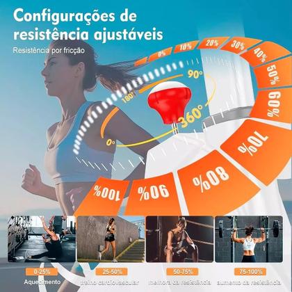 Imagem de Bicicleta Spinning Ergométrica Para Exercício Profissional com Monitor suporta até 150kg Academia 1.90m