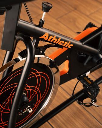 Imagem de Bicicleta Spinning Residencial Athletic Advanced 400BS Usuários de 125kg Conforto Ajustável e Treino Cardio Eficaz