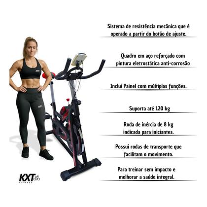 Imagem de Bicicleta spinning treino perna academia exercício aeróbico