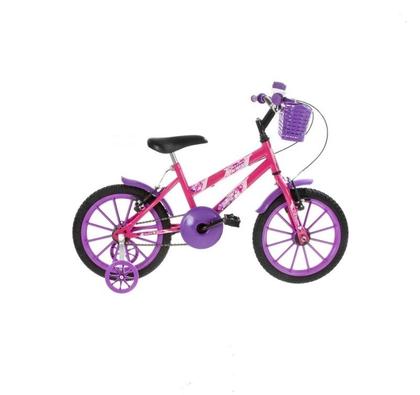 Imagem de Bicicleta Ultra Kids Feminina - Rosa + Roxa