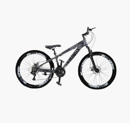 Imagem de Bicicleta Viking Aro 26 Tuff25 Aros Vmaxx Freio a Disco 21V Shimano Grafite Fosco Preto