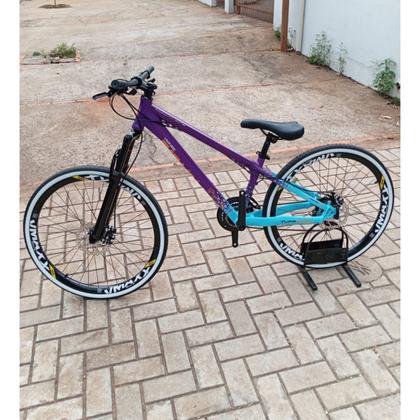 Imagem de Bicicleta Vikingx Aro 26 Aluminio Tuff 44 Freeride 24V Cambio Importado Suspensão Dianteira Vmaxx