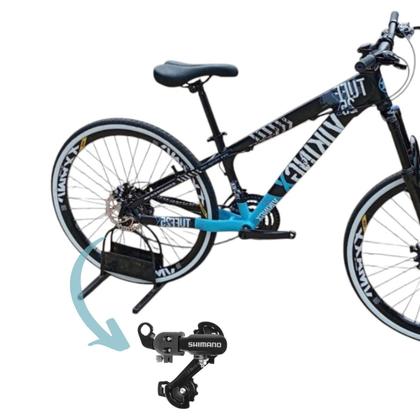 Imagem de Bicicleta Vikingx Tuff 25 Aro 26 Aluminio 24v Cambios Shimano Freio Disco Suspensão Dianteira