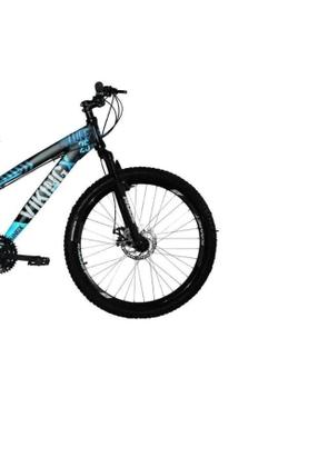 Imagem de Bicicleta Vikingx TUFF25/30 Freeride Aro 26 21V  Cambios Importados Preto Azul  Viking