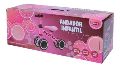 Imagem de Bicicleta Zippy Toys Andador Infantil Rosa 2 a 4 anos