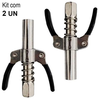 Imagem de Bico Acoplador Graxa Quick Lock C/ Manete Duplo 2 Unidades - Rotta376