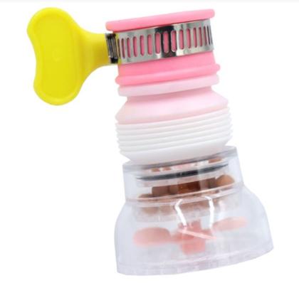 Imagem de Bico arejador extensor flexível para torneira - chuveirinho retrátil econômico cozinha pulverizador