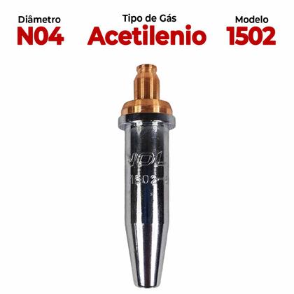 Imagem de Bico de Corte Ponteira 1502 Acetileno N04 para Maçarico NOLL