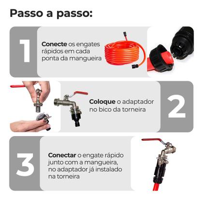 Imagem de Bico de Mangueira com Conector: Simplifique a Limpeza