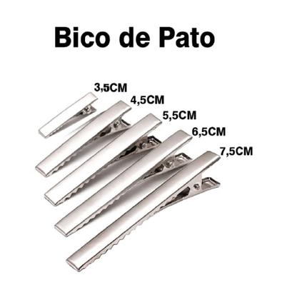 Imagem de Bico De Pato Presilha Jacaré 3,5 CM - Pacote 50 Unidades