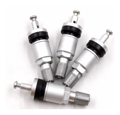 Imagem de Bico De Sensor Pneu Válvula Metal Tpms Roda Bico Pito 4Pçs