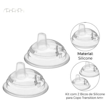 Imagem de Bico de silicone chicco para copo transition 4+ com 2