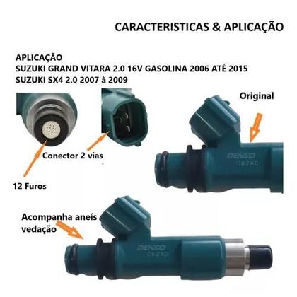 Bico Injetor Suzuki Vitara 2.0 Sx4 15710-65j00 16v Novo + NF