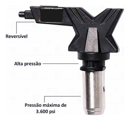 Imagem de Bico Leque 617 Alta Pressão Pintura Airles+ Porta Bico Atlas