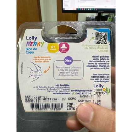 Imagem de Bico lolly nenny silicone antivazamento para copo orto