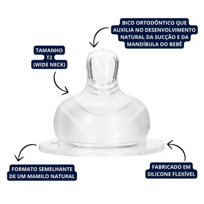 Imagem de Bico Mamadeira de Silicone Macio Supersoft Wide Neck T2 Premium