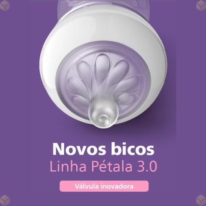 Imagem de Bico Mamadeira Philips Avent Pétala 3.0 N5 6m Fluxo Extra Rápido 2 Unidades Silicone