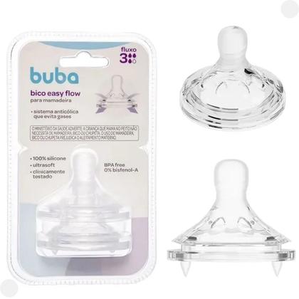 Bico para Mamadeira Easy Flow Anticólica - Buba Imagem de Bico para Mamadeira Easy Flow Anticólica - Buba