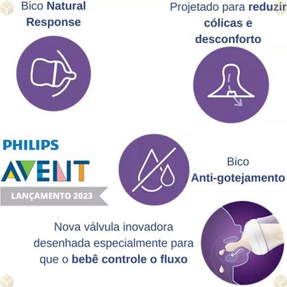 Imagem de Bico Para Mamadeira Pétala 3.0 Fluxo 5 +6m c/2 Philips Avent