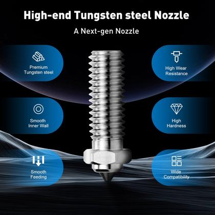 Imagem de Bicos de Carboneto de Tungstênio 0,6mm para Vulcão Bimetálico