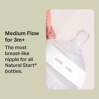 Imagem de Bicos de mamadeira Tommee Tippee Closer to Nature 3m+ 2C