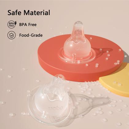 Imagem de Bicos de mamadeira Yohkoh Wide Neck Silicone L 4 unidades