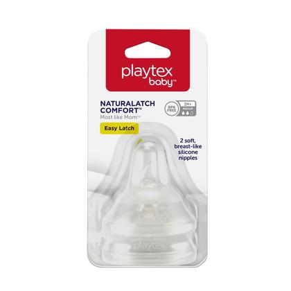 Imagem de Bicos para bebê Playtex Naturalatch boca larga 6+ meses 2 un.