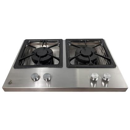 Imagem de Bifeteira Embutir Dupla 65cm Gás Platinum Inox 304 Guindani