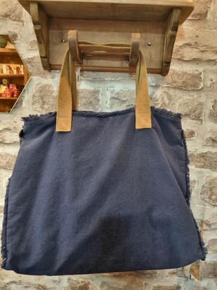 Imagem de Big bag deep blue c/forro azul e branco decorativa
