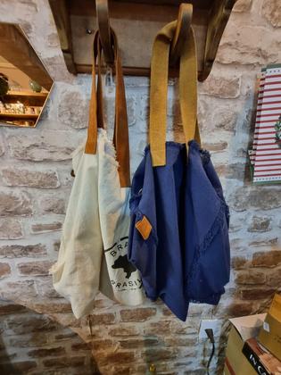 Imagem de Big bag deep blue c/forro azul e branco decorativa