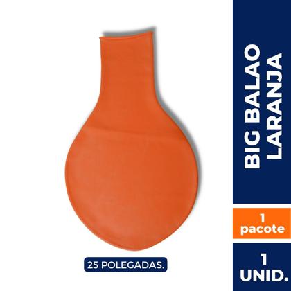 Imagem de Big balao 25 pol. laranja c/ 1 un.