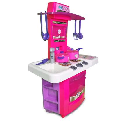 Imagem de Big Cozinha Infantil Completa Com Acessórios Menina Big Star