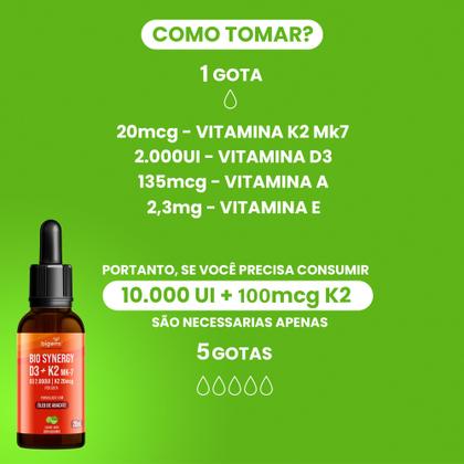 Imagem de Bigens bio synergy d3k2 mk7 20ml biogens