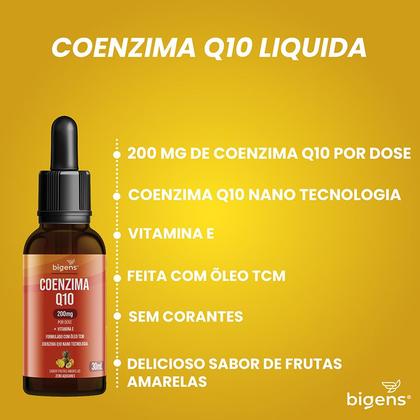 Imagem de Bigens coenzima q10 200mg + vit e frutas amarelas 30ml
