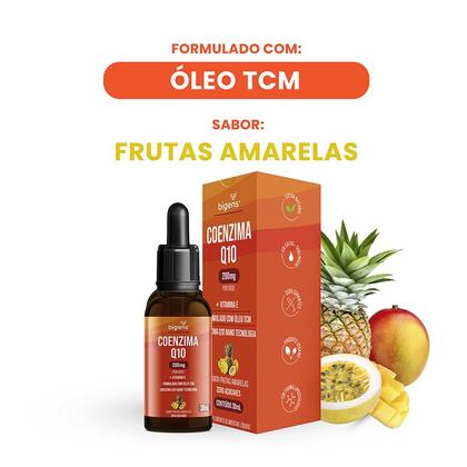 Imagem de Bigens coenzima q10 200mg + vit e frutas amarelas 30ml