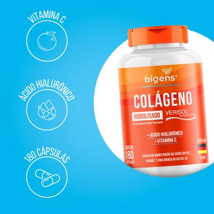 Imagem de Bigens colageno verisol acido hialuronico 180 caps 