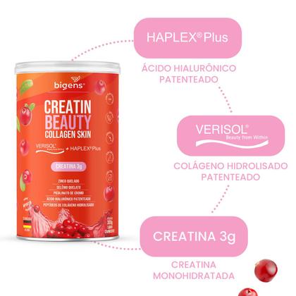 Imagem de Bigens creatin beauty collagen skin 300g cranberry
