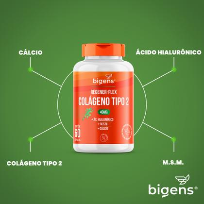 Imagem de Bigens kit 4x regener flex colágeno tipo ii 60 caps biogens