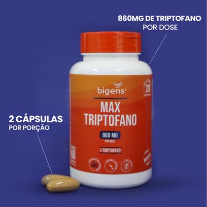 Imagem de Bigens max triptofano 860mg 60 caps 