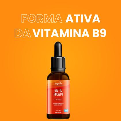 Imagem de Bigens vitamina b9 metil folato metilfolato 20ml