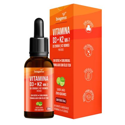 Imagem de Bigens vitamina d3 2000ui + k2 mk7 100mcg limão 20ml