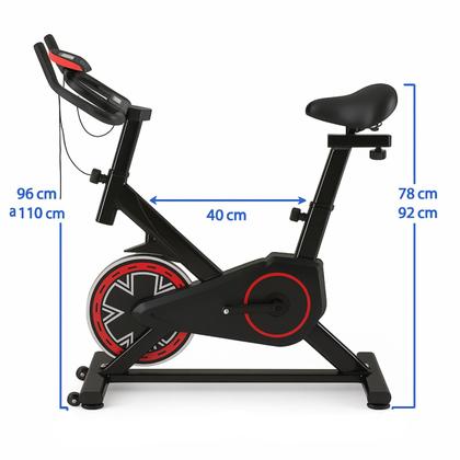 Imagem de Bike Ergometrica Spinning Bicicleta Ergometrica Profissional 6kg 120kg Apartamento Silenciosa