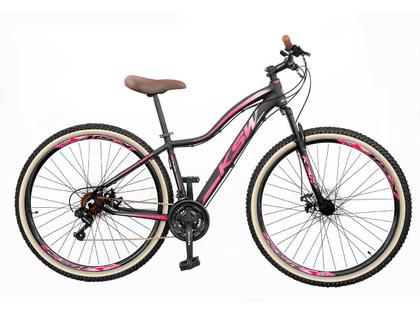 Bike Feminina Aro 29 KSW MWZA Retrô 21v Shimano Com Cesta Imagem de Bike Feminina Aro 29 KSW MWZA Retrô 21v Shimano Com Cesta