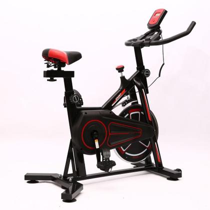 Imagem de Bike Spinning Bicicleta Ergometrica Ciclo Computador Digital 100Kg Academia Esporte Profissional