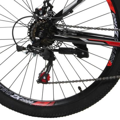 Bike zx2000 aro 26, 21, freio a disco, cambio shimano - Mob Cores