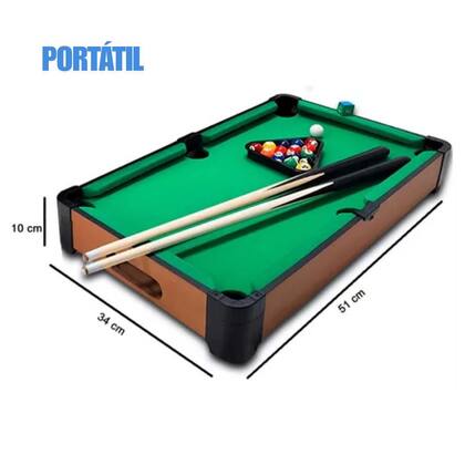 Imagem de Bilhar Infantil Portátil - Conjunto Completo para Jogos em Casa!